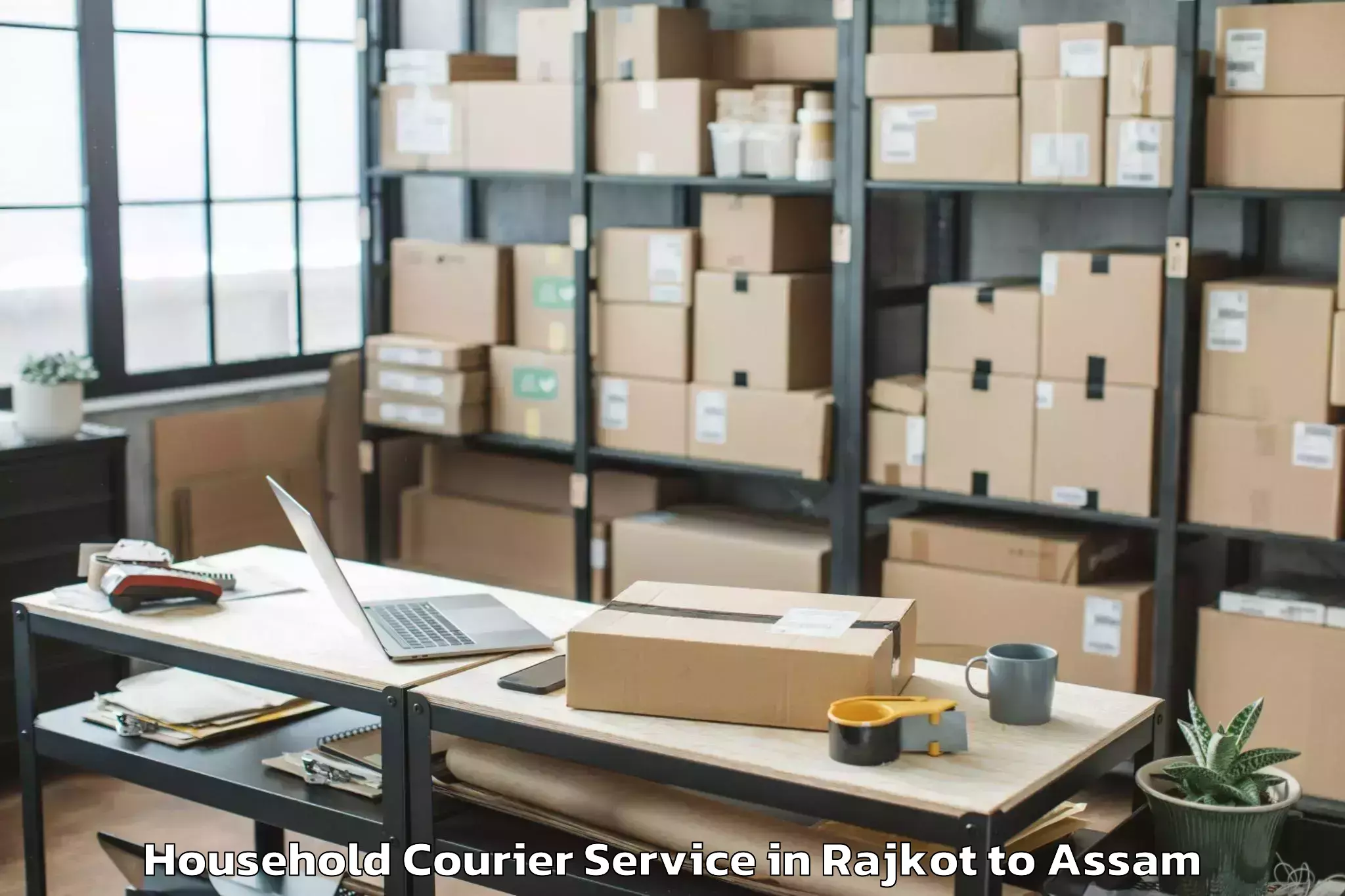 Professional Rajkot to Manjha Household Courier